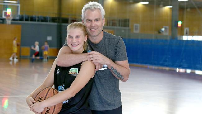 Shane Heal and daughter Shyla in 2015. Picture: Patria Jannides