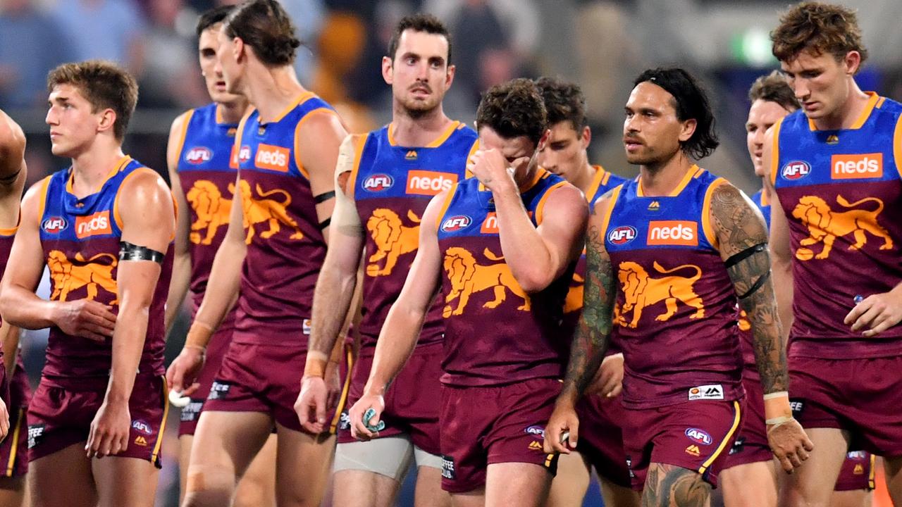 Lachie Neale’s Lions narrowly lost to the GWS Giants.
