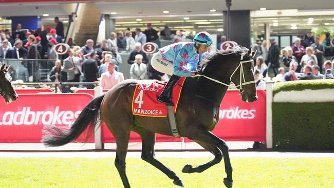 If you want value, Manzoice is the only horse left at $101. Photo by Scott Barbour/Racing Photos via Getty Images