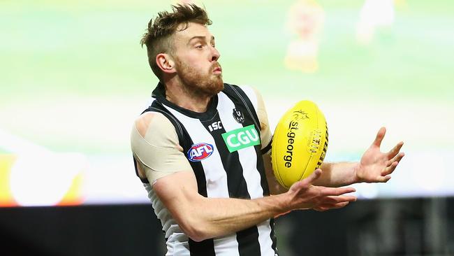 Collingwood’s Jordan Roughead has some understanding concerns staying at an interstate hub. Picture: AAP