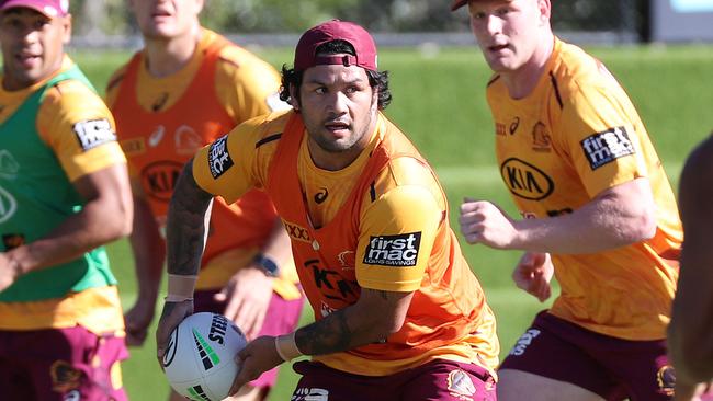 Issac Luke, Brisbane Broncos training, Red Hills. Photographer: Liam Kidston