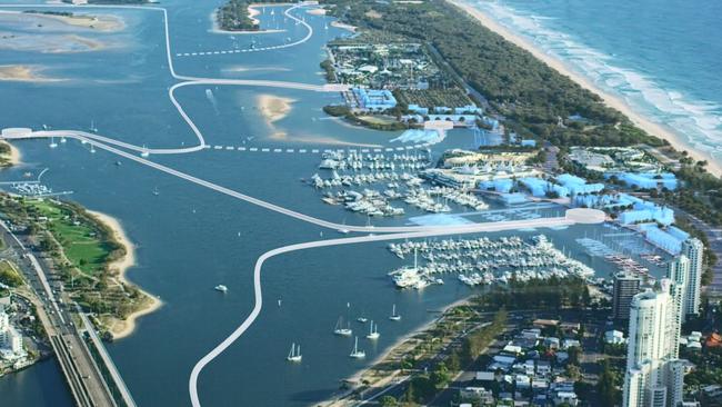 Gold Coast Spit masterplan artist impression