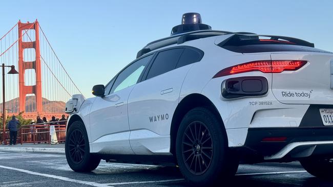 2024 Waymo Jaguar I-Pace autonomous taxi. Picture: David McCowen