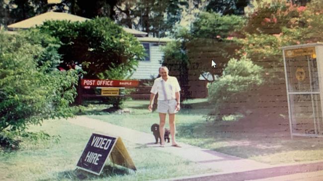 Bill Taylor outside the Bauple Post Office. Photo: Contributed