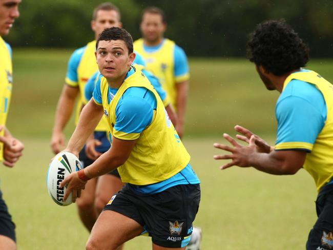 Ashley Taylor is chasing a start in the Titans halves. Picture: Scott Fletcher