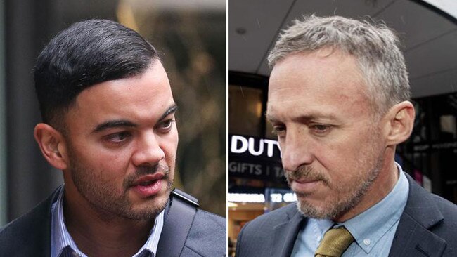 Guy Sebastian. left, and his former manager Titus Day, right. Pictures: News Corp