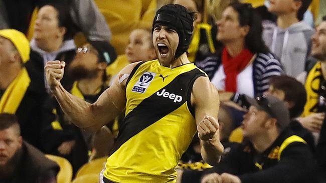 Richmond's Ben Griffiths is heading to the US to pursue a punting career. Picture: Michael Klein