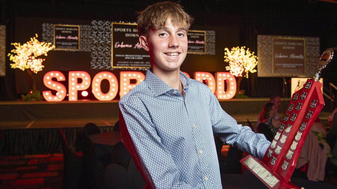 Sports Darling Downs Junior Sports Star of the Year Cedar Johnson at the presentation dinner at Rumours International, Saturday, February 1, 2025. Picture: Kevin Farmer