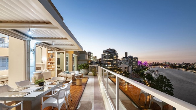 Covering 726sq m in total, it’s one of the smaller penthouses, but just as impressive all the same. Picture: Place