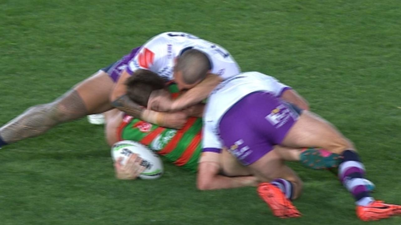 Nelson Asofa-Solomona escaped sanction for a crusher tackle on Dean Britt.