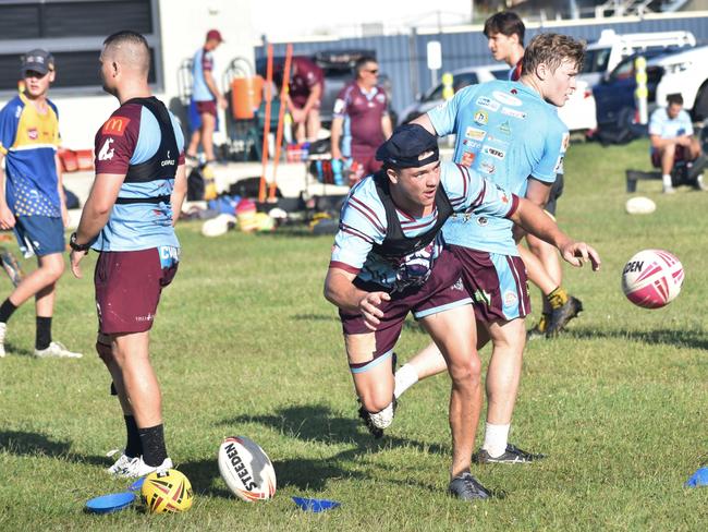 CQ Capras under-16, under-18, under-21 and senior men training at Kettle Park, Rockhampton, on December 3, 2022.