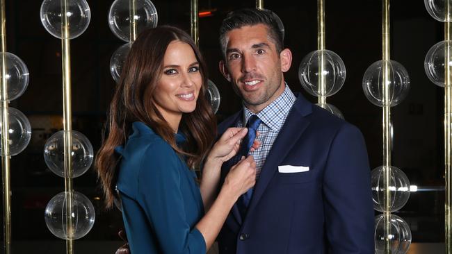 Braith pictured with Jodi at an event at Parramatta Westfield last August. Picture Chris Pavlich