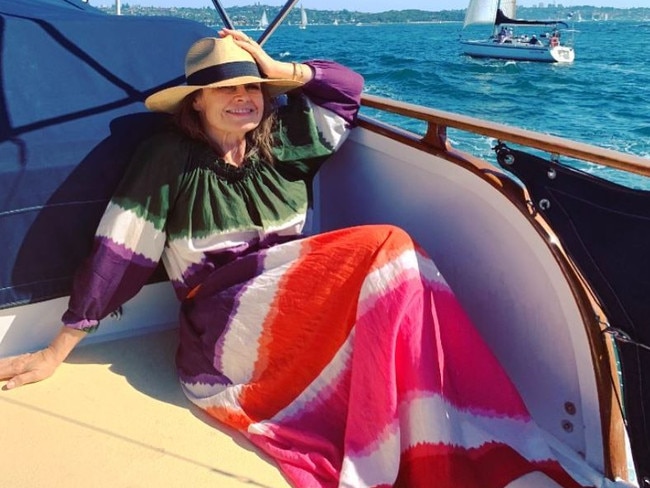 Mr Llewellyn said he attended a lunch with Ms Wilkinson on her boat. Picture: Lisa Wilkinson/Instagram