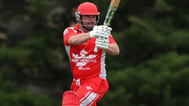 Michael Allen in action for Gisborne. Picture: Hamish Blair