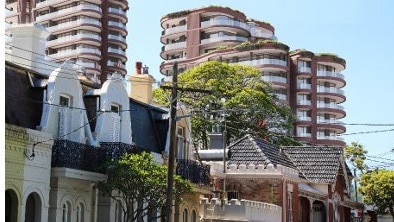 Artist render of the finished works as seen from Woods Ave, Woollahra