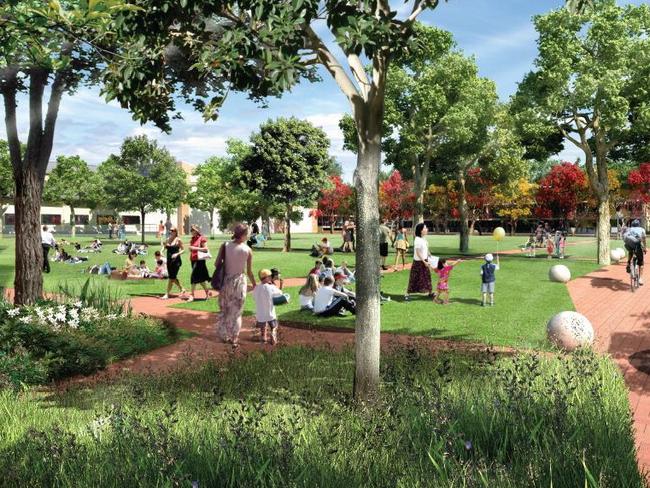 An artist impression of the park.