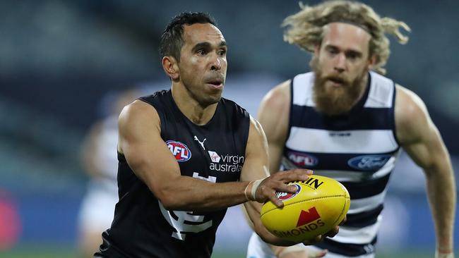 Eddie Betts, in 2013, was the last time Adelaide spent up on a big-name recruit from a rival club and it paid off. Now he’s back at the Blues to finish his career. Picture: Getty Images