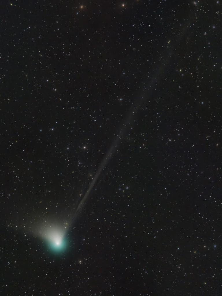 The green comet will be visible from the Southern Hemisphere on Wednesday night and later on in the week. Picture: NASA