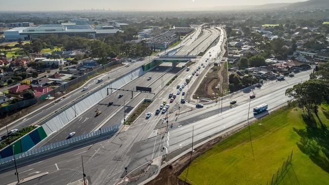 The finished Darlington South Road upgrade.