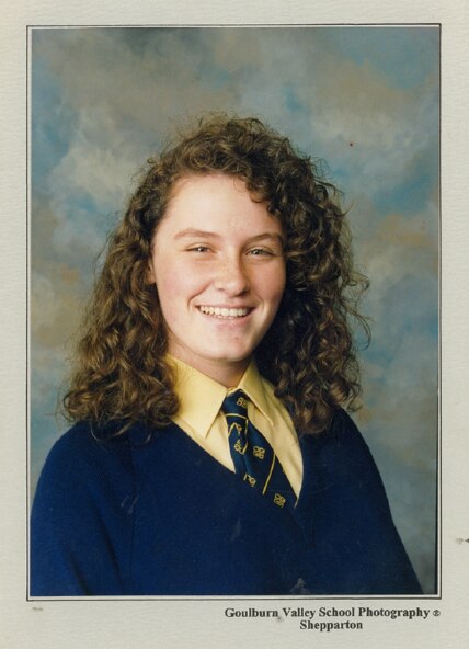 Camille Waring during her years at Goulburn Valley Grammar School. Picture: Supplied