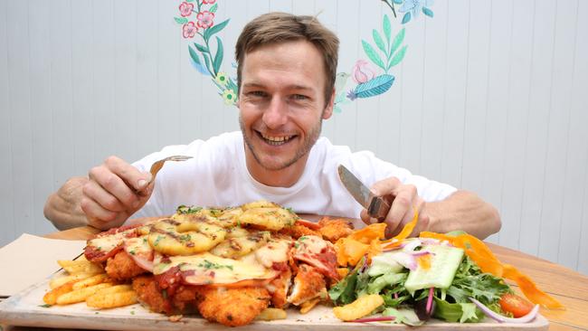 Narellan Hotel’s giant chicken schnitzel | Daily Telegraph