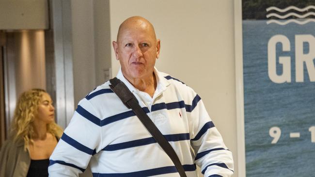 Former Queensland Deputy Police Commissioner Paul Taylor arriving at Cairns airport from Brisbane on August 19, 2022. Picture: Brian Cassey