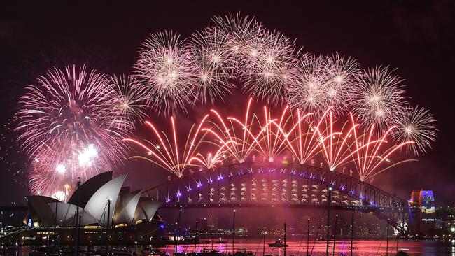 Sydney’s New Year ‘s Eve last year. Picture: AFP/Saeed Khan