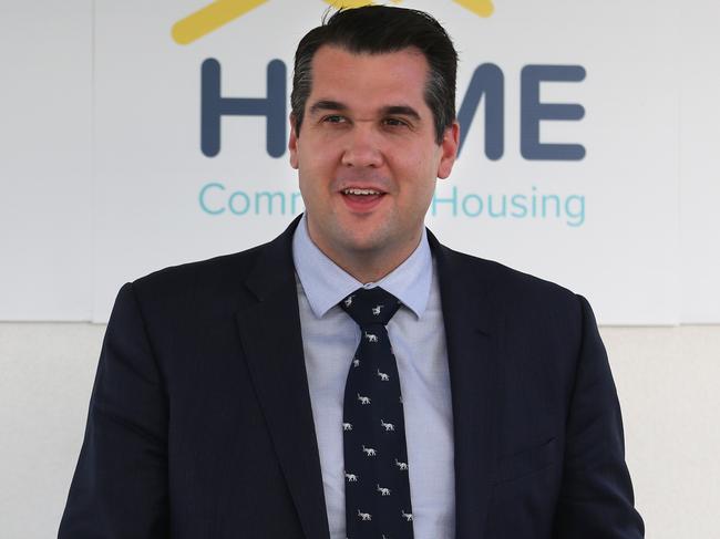 Assistant Minister to the Treasurer Michael Sukkar MP officially opened Hamilton@Fairfield, 60 new social and affordable housing units developed by Hume Community Housing at Fairfield, NSW, Australia, 16th May 2018. (AAP IMAGE / Robert Pozo).