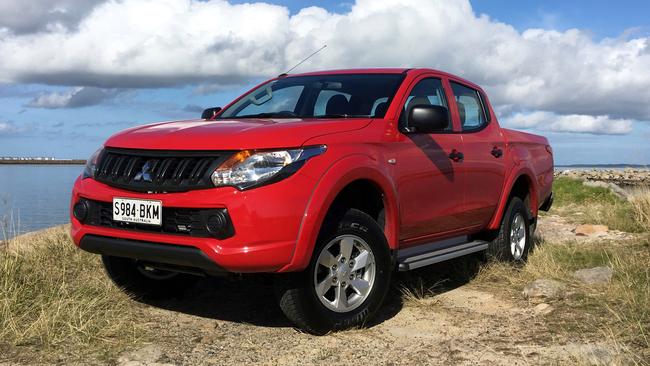 The Mitsubishi Triton GLX+ may not win a beauty contest but it’s the best value below $35,000. Picture: Joshua Dowling