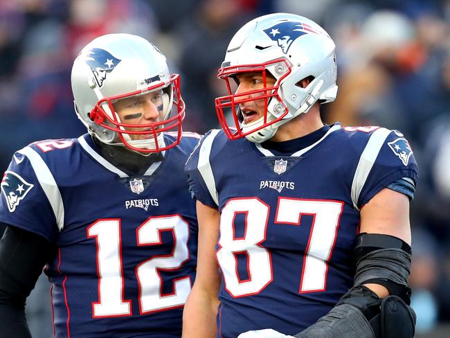 Rob Gronkowski played alongside legendary quarterback Tom Brady during his nine-year career for the New England Patriots.