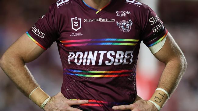 The pride-jersey fiasco fractured the Manly Sea Eagles. Picture: Getty Images