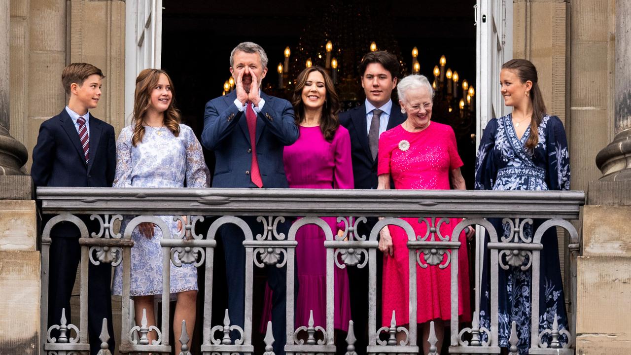 The Dansh royals celebrate King Frederik’s birthday. Picture: AFP