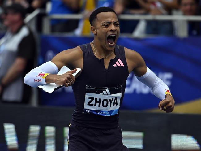 Zhoya after winning a recent Diamond League meet in Paris. Picture: Getty Images