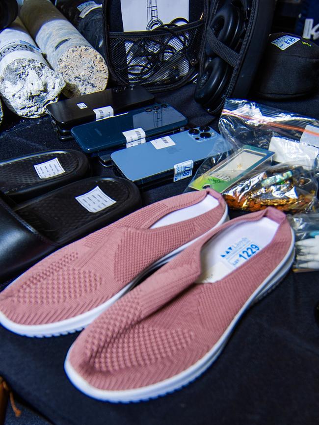 Some of the items up for grabs at the 2024 Airport Lost Property Auction. Picture: Nigel Hallett