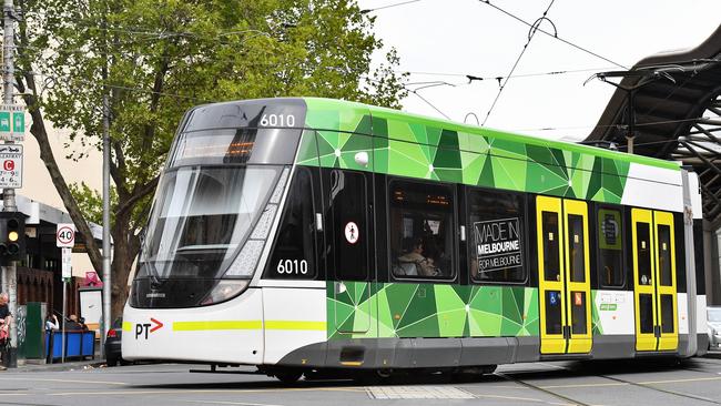 Tram travel will also be included in the $2 a day cap. Picture: Jake Nowakowski