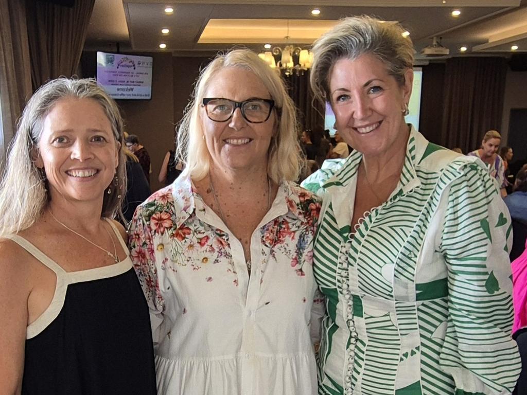 Elle Forbes, Teresa Hope and Belinda Mathews.