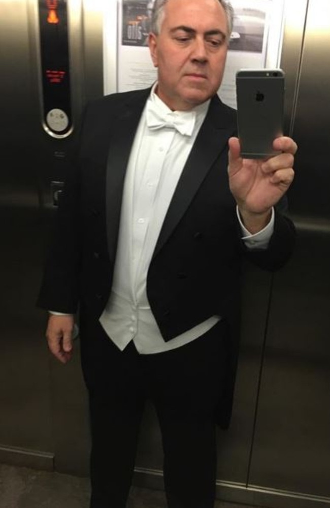 Joe Hockey documents his dinner suit attire. Picture: @joehockeyusa Instagram