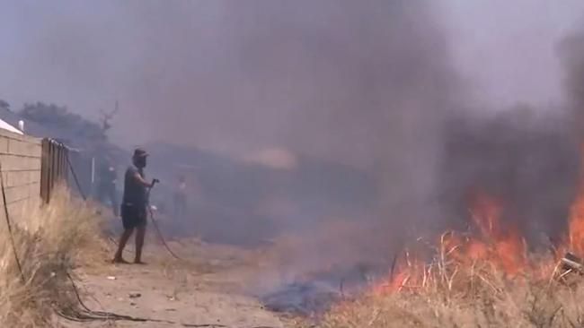 Those planning to stay to defend their homes have been warned that they may not receive help from firefighting services. Photo: Channel 9