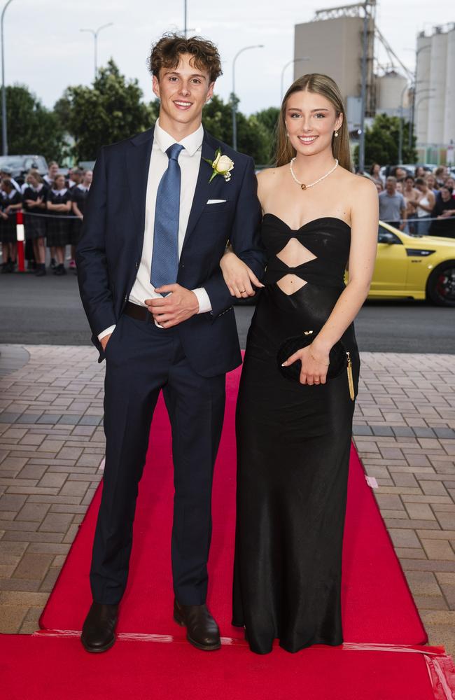 Benjamin Cooper and Bridget McSweeney at Toowoomba Grammar School formal at Rumours International, Wednesday, November 15, 2023. Picture: Kevin Farmer