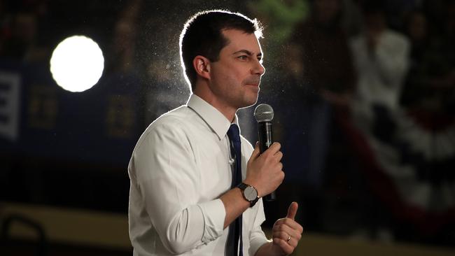 Mayor Peter Buttigieg scored 109 votes. Picture: AP/Gene J. Puskar