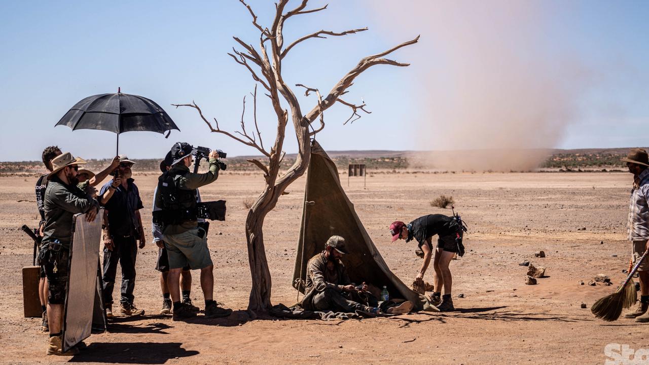 Efron filming Gold in the outback in SA. Picture Stan
