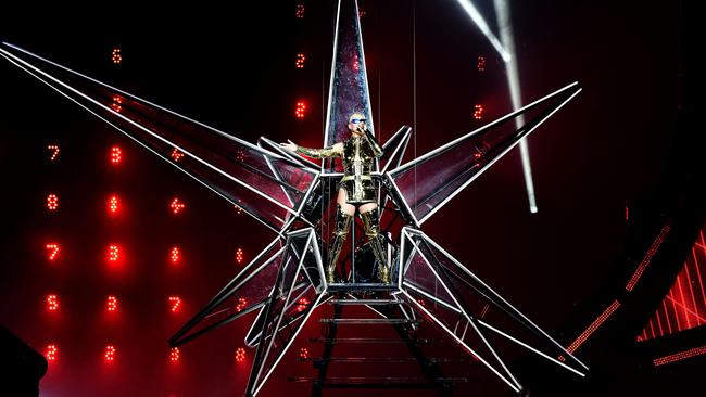 Katy Perry performs her 'Witness' tour at the Adelaide Entertainment Centre, Saturday, July 28th 2018. (AAP Image / Bianca De Marchi)