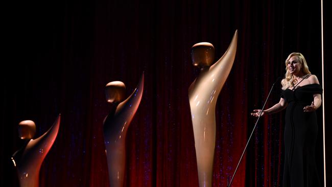 While presenting at the 2022 AACTAs, actor Rebel Wilson made the Australian newspaper who outed her sexuality the punchline. Picture: James Gourley/Getty Images.