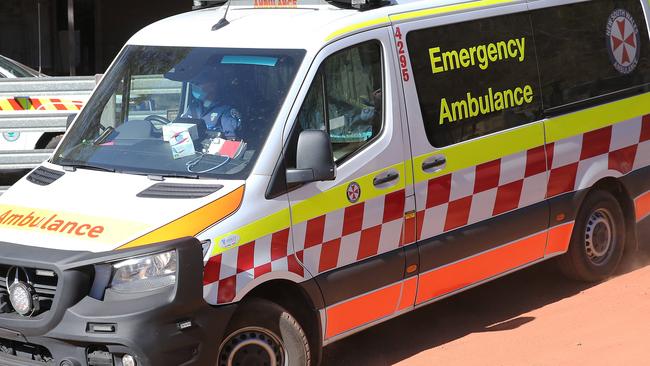 An ambulance was allegedly driven at police by a group of teenage boys. Picture: NCA NewsWire / Peter Lorimer