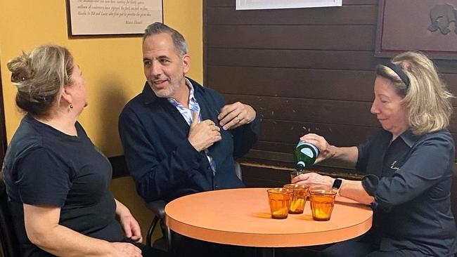 Celebrity chef Yotam Ottolenghi paid a visit to Central Market stalwart Lucia's during a visit to Adelaide. Picture: Instagram/luciasfinefoods