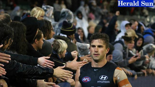 Marc Murphy after the weekend win. Picture: Wayne Ludbey