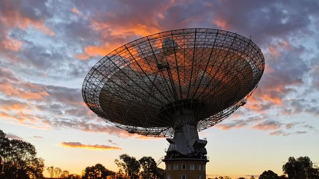 The radio telescope at Parkes, in southern NSW, relayed television images of the Apollo 11 mission to the world.