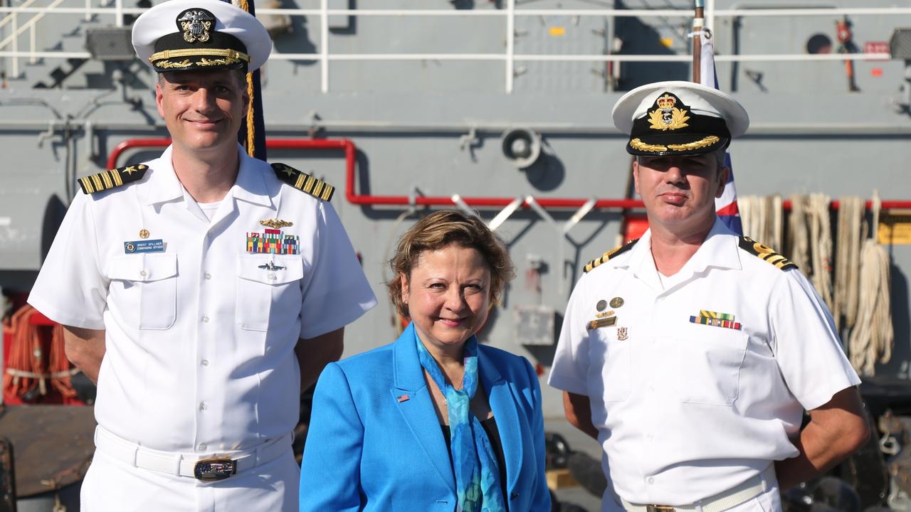 Take a look on board the USS Emory S. Land docked in Cairns | Herald Sun