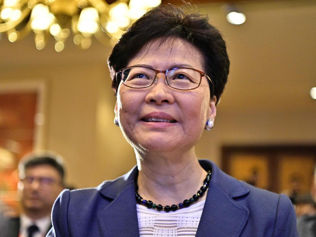 Hong Kong Chief Executive Carrie Lam has insisted she will not back down over the proposal she says will strengthen the city’s justice system. Picture: Anthony Wallace / AFP