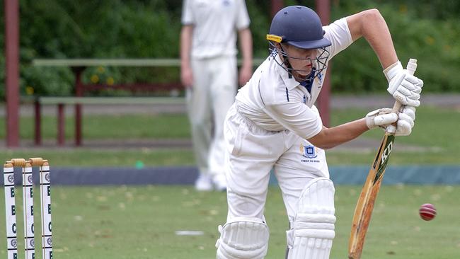 BGS Connor Nowlan bats against Brisbane Grammar School. (AAP/Image Sarah Marshall)